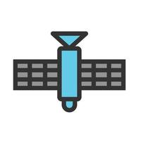 Satellite Filled Line Icon vector