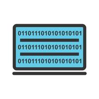Digital Access Filled Line Icon vector