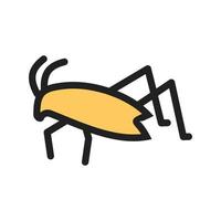 Grasshopper Filled Line Icon vector