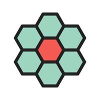 Organizational Structure Filled Line Icon vector
