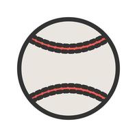 Softball Filled Line Icon vector