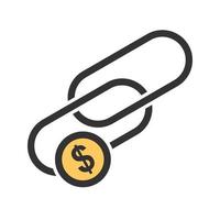 Link Sales Filled Line Icon vector