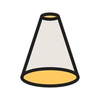 Spotlight Filled Line Icon vector