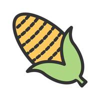 Corn Filled Line Icon vector