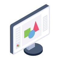 Trendy isometric icon of art gallery vector