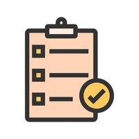 Directory Submission Filled Line Icon vector