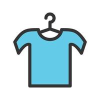 Shirt on Hanger Filled Line Icon vector