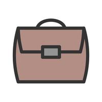 Briefcase Filled Line Icon vector