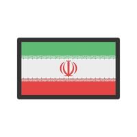 icono de línea llena de irán vector