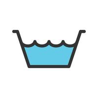Water in Container Filled Line Icon vector