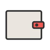 Wallet Filled Line Icon vector