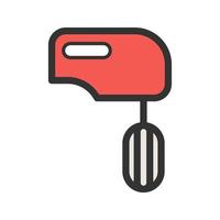 Beater Filled Line Icon vector