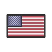 United States Filled Line Icon vector