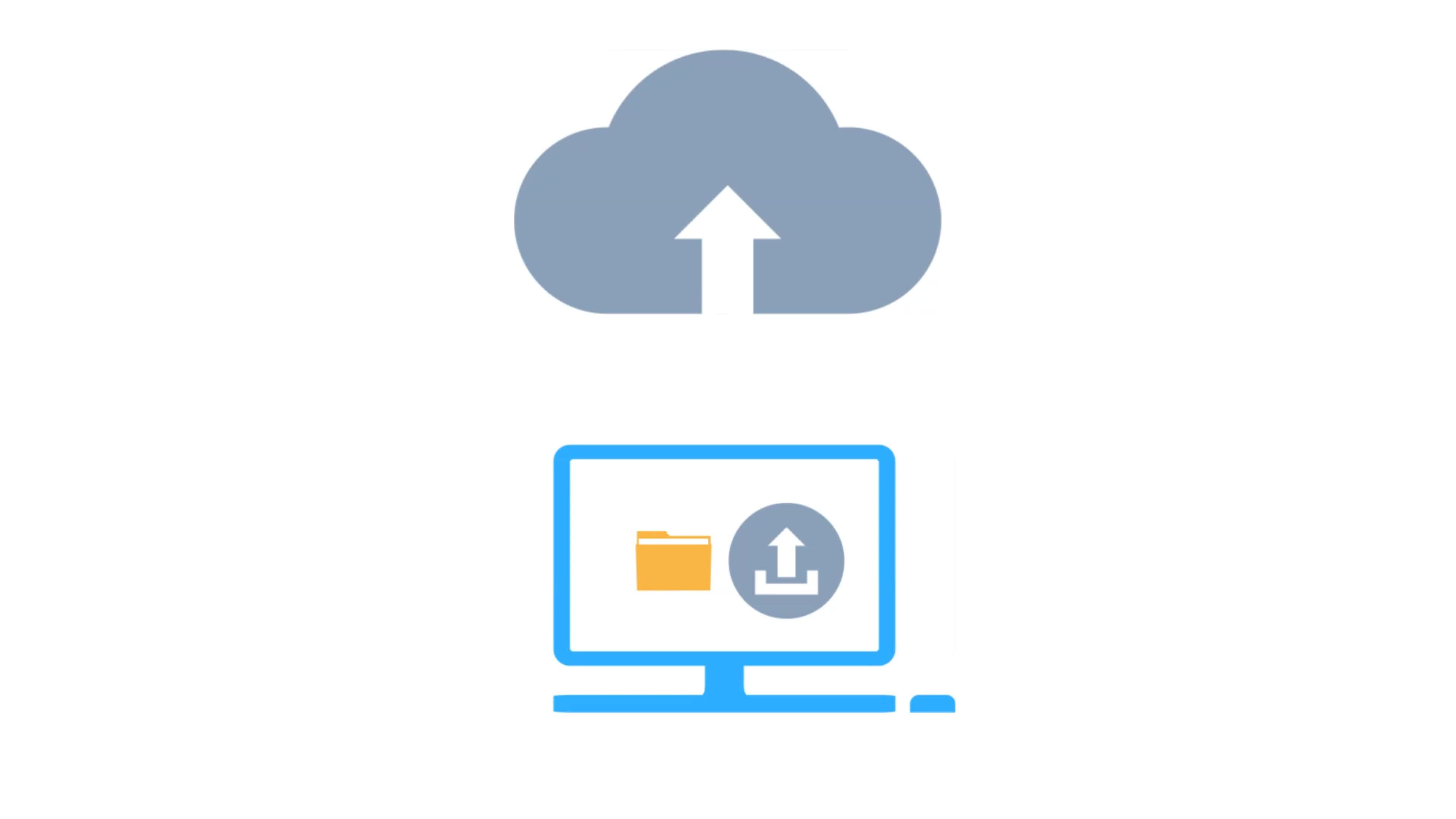Animation of uploading files from device to cloud 8645612 Stock Video ...