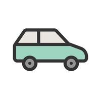 Eco friendly Car Filled Line Icon vector