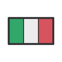 Italy Filled Line Icon vector