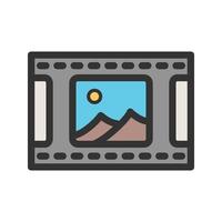 Pictures Reel Filled Line Icon