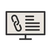 Connection History Filled Line Icon vector