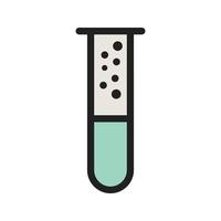 Bubbles From Tube Filled Line Icon vector