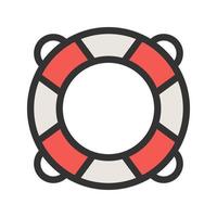 Life Saving Tube Filled Line Icon vector