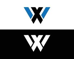 plantilla de vector de diseño de logotipo de letra wx o xw.