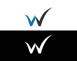 vector de diseño de plantilla de logotipo de letra w.