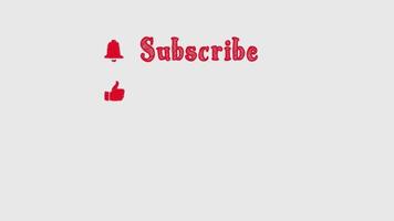 Subscribe, Like, Share and Comment Icon and Text Scribble Effect Cartoon Animation. video