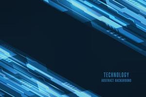 Vector abstract circuit geometric futuristic technology design blue background.