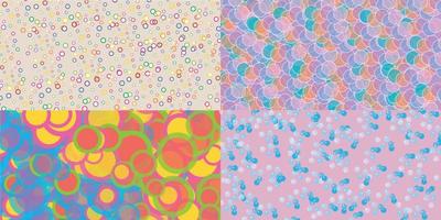 single pack bubble pattern background with various designs vector