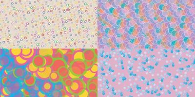 single pack bubble pattern background with various designs vector