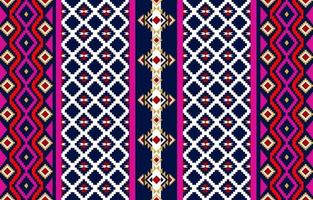 Geometric abstract weave knit ethnic pattern seamless design for background or wallpaper, carpet, cloth, Batik, and clothes. Vector illustration. pattern sty.