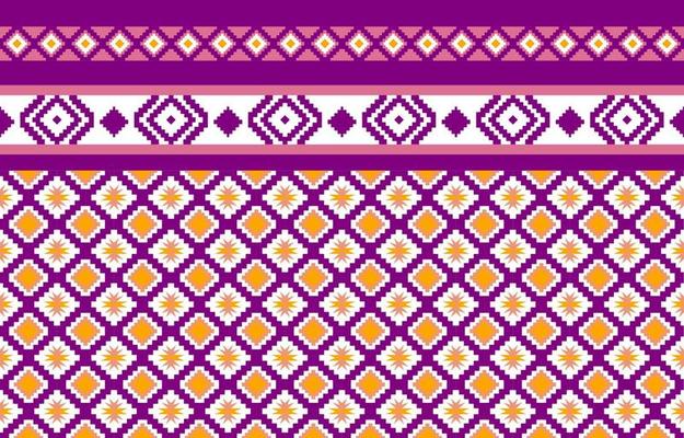 Geometric abstract weave knit ethnic pattern seamless design for background or wallpaper, carpet, cloth, Batik, and clothes. Vector illustration. pattern sty.