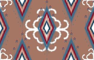 patrón étnico ikat patrón indio tribal sin costuras. tejido étnico azteca. textura vectorial patrón de rayas sin costuras. Figura bordado tribal. patrón indio, escandinavo, gitano, mexicano, popular. vector