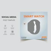 Smart watch sale template social media post vector