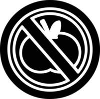 no healthy food icon vector