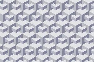 Isometric gray cubes abstract background. Monochrome wallpaper with isometric elements, 3D rendering gray wallpaper. vector