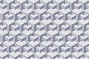 Isometric gray cubes abstract background. Monochrome wallpaper with isometric elements, 3D rendering gray wallpaper. vector