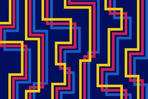 líneas verticales vibrantes en colores amarillo rojo y azul sobre un fondo negro. fondo moderno abstracto vector