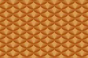 Abstract geometric background with repeating geometric elements. Hanging brown half circles. vector