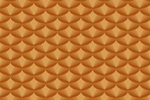 Abstract geometric background with repeating geometric elements. Hanging brown half circles. vector