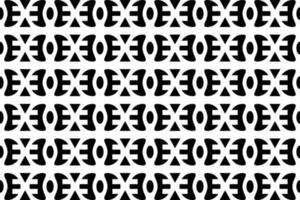 Abstract black and white pattern. Monochrome seamless geometric pattern. Repeating shapes, geometric elements. vector