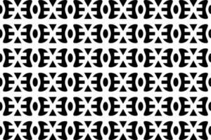 Abstract black and white pattern. Monochrome seamless geometric pattern. Repeating shapes, geometric elements. vector