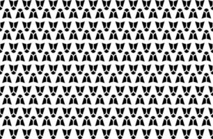 Abstract black and white pattern. Monochrome seamless geometric pattern. Repeating shapes, geometric elements. vector