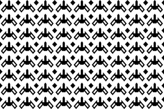 patrón abstracto en blanco y negro. patrón geométrico monocromático sin costuras. formas repetitivas, elementos geométricos. vector