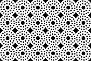 Abstract black and white pattern. Monochrome seamless geometric pattern. Repeating shapes, geometric elements. vector