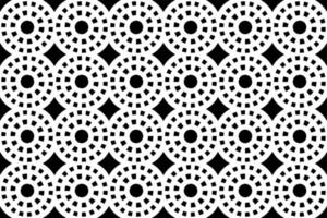 Abstract black and white pattern. Monochrome seamless geometric pattern. Repeating shapes, geometric elements. vector