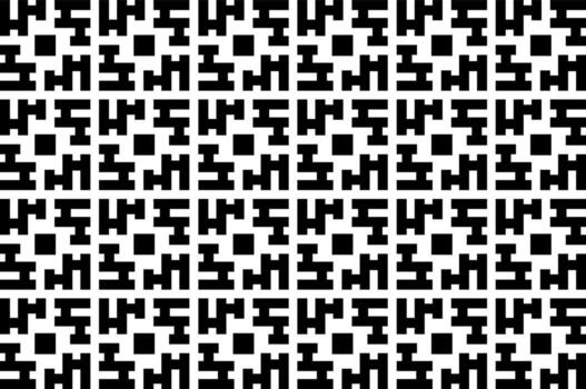 patrón abstracto en blanco y negro. patrón geométrico monocromático sin costuras. formas repetitivas, elementos geométricos. vector