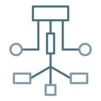 Workflow Line Two Color Icon vector