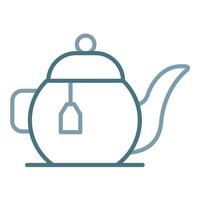 Teapot Line Two Color Icon vector