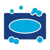 Soap Glyph Two Color Icon vector